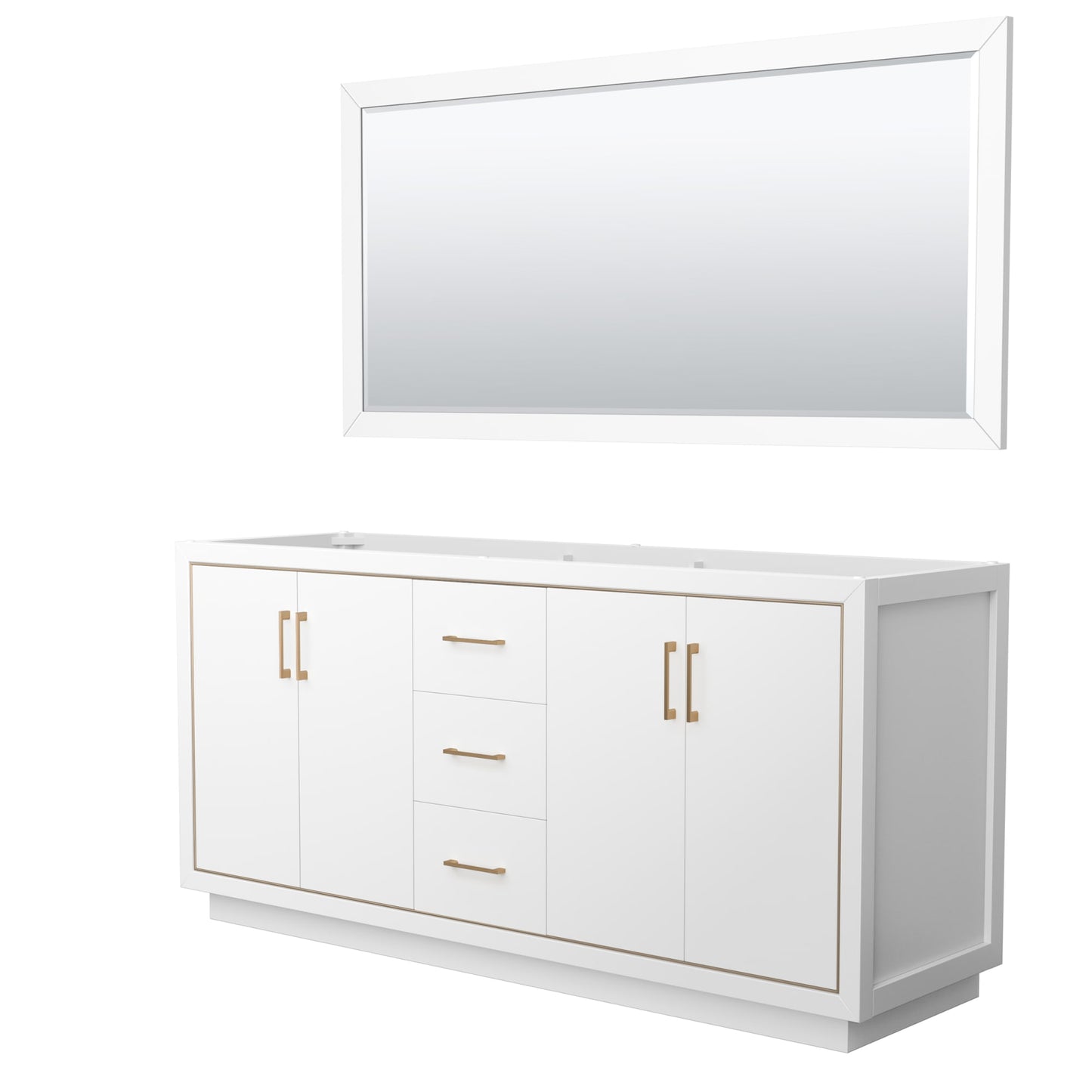 Icon Bathroom Vanity Cabinet 72 inch Double Sink