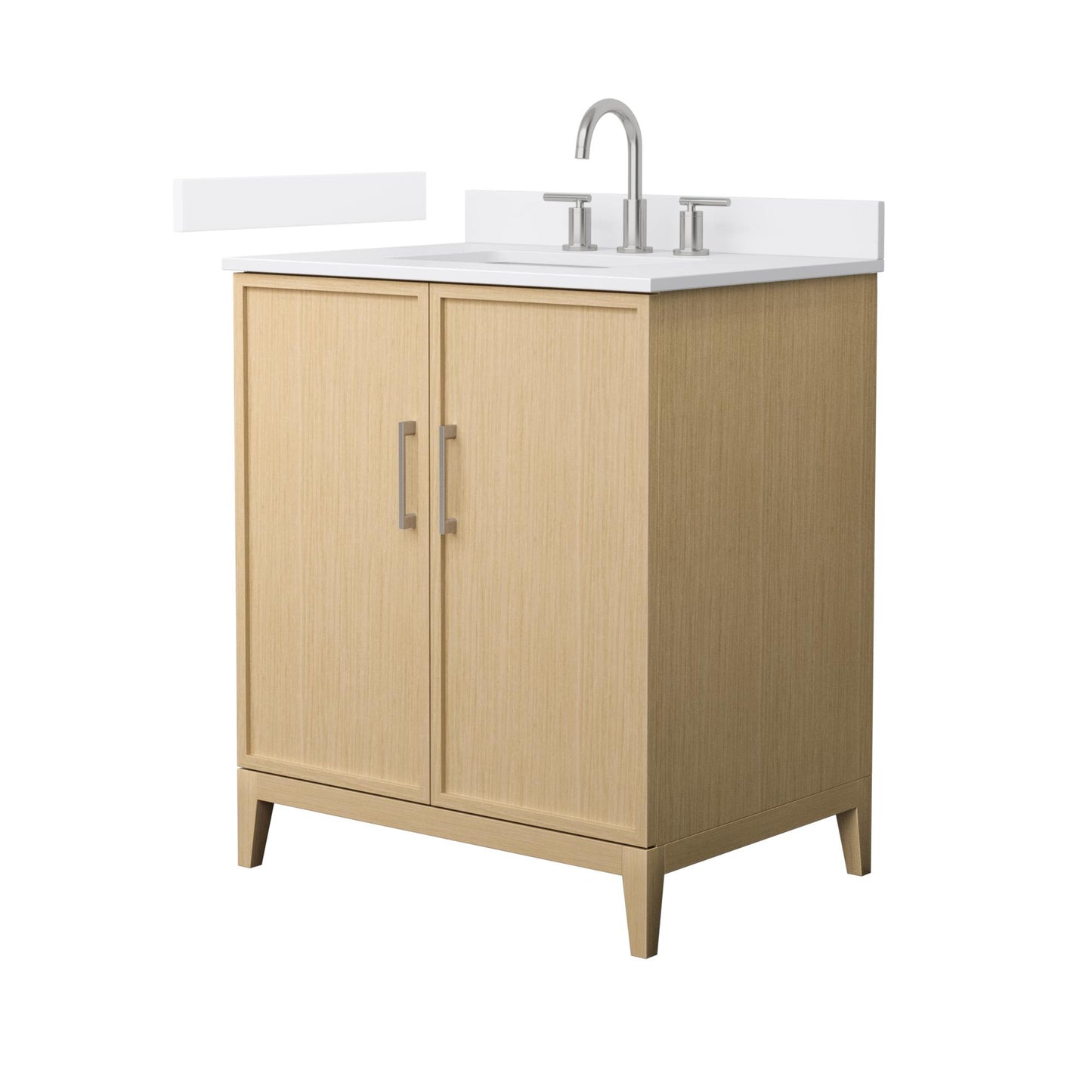 Elan Bathroom Vanity with Countertop 30 inch Single Sink 3-hole Faucet Setup