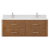 Custom image for Toasted Walnut with Brushed Nickel Trim / Giotto Quartz / No Mirror