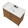 Custom image for Toasted Walnut with Matte Black Trim / Giotto Quartz / No Mirror