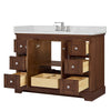Custom image for Dark Walnut with Polished Chrome Trim / Giotto Quartz / No Mirror