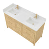 Custom image for Scandinavian Oak with Satin Bronze Trim / Giotto Quartz / No Mirror