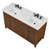 Custom image for Dark Walnut with Matte Black Trim / Carrara Cultured Marble / No Mirror