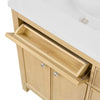 Custom image for Scandinavian Oak with Brushed Nickel Trim / No Mirror
