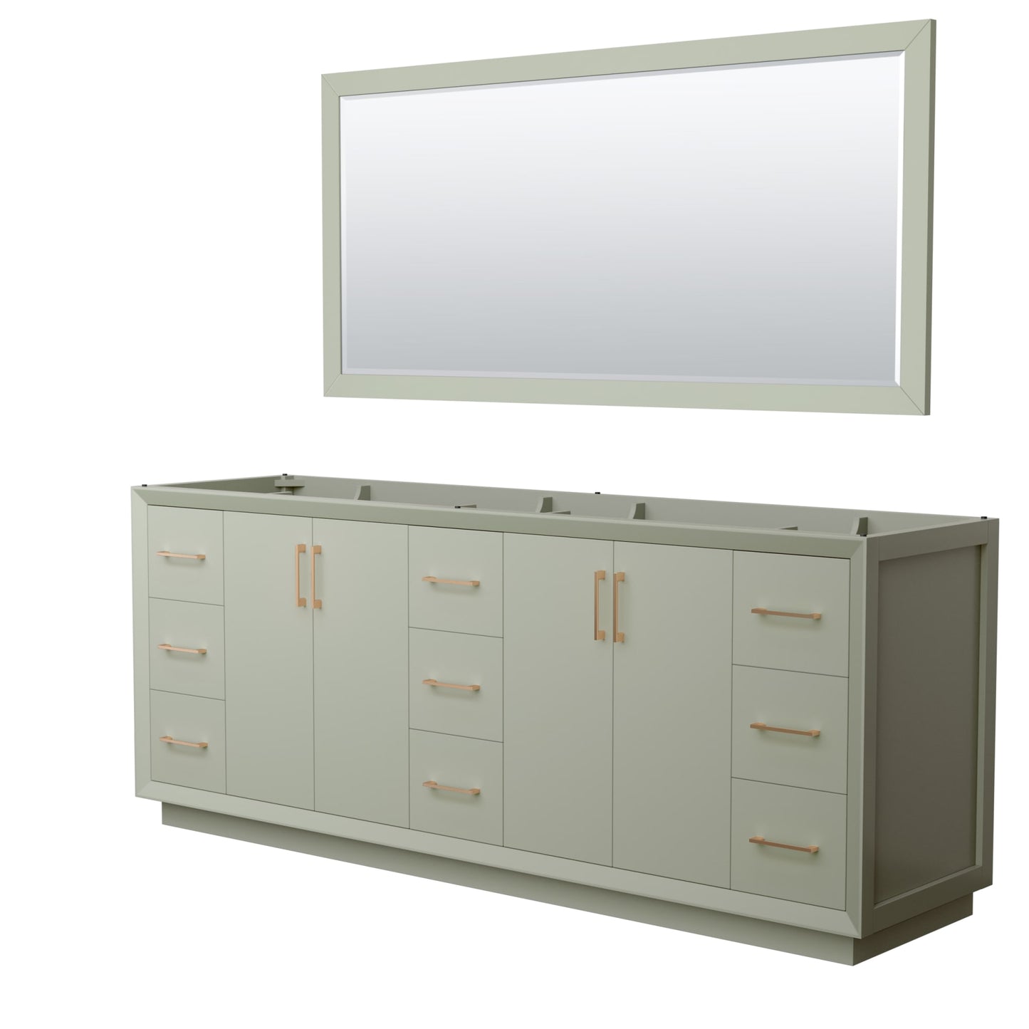 Strada Bathroom Vanity Cabinet 84 inch Double Sink