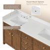 Custom image for Toasted Walnut with Brushed Nickel Trim / No Mirror