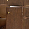 Custom image for Dark Walnut with Brushed Gold Trim / No Mirror