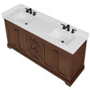 Custom image for Dark Walnut with Matte Black Trim / White Quartz / No Mirror