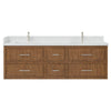 Custom image for Toasted Walnut with Brushed Nickel Trim / Giotto Quartz / No Mirror
