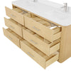 Custom image for Scandinavian Oak with Brushed Nickel Trim / No Mirror