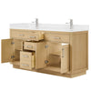 Custom image for Rift Oak with Brushed Nickel Trim / Giotto Quartz / No Mirror