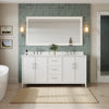 Custom image for White with Brushed Nickel Trim / No Mirror