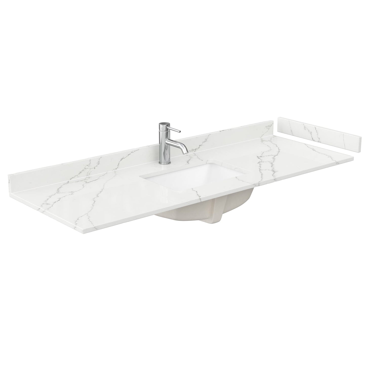 Countertop with Undermount Sink 60 inch Single hole