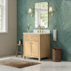 Custom image for Scandinavian Oak with Satin Bronze Trim / Giotto Quartz / No Mirror