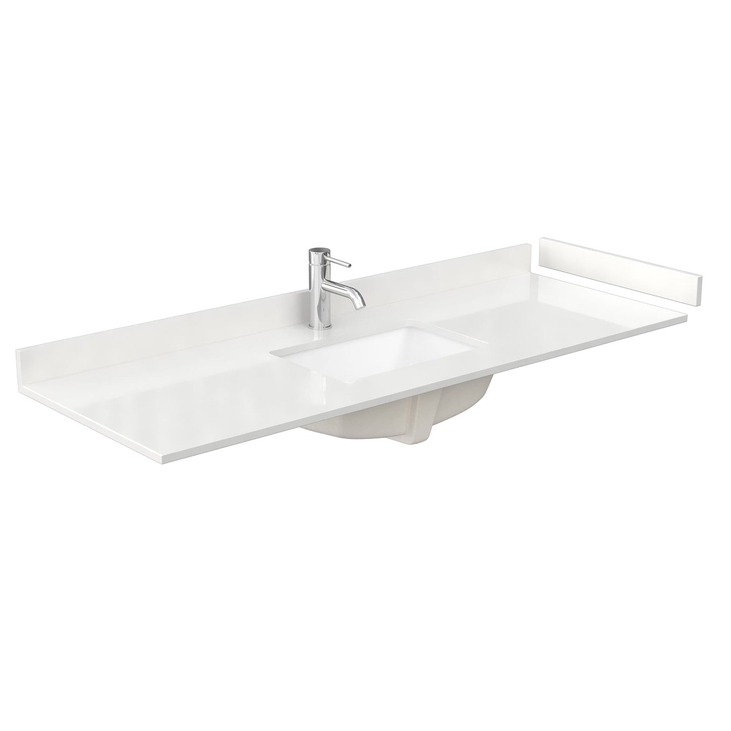 Countertop with Undermount Sink 60 inch Single hole