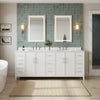 Custom image for White with Brushed Nickel Trim / No Mirror