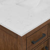 Custom image for Dark Oak with Matte Black Trim / Carrara Cultured Marble / No Mirror