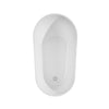 Custom image for White with Shiny White Trim and Brushed Gold Faucet / 59