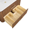 Custom image for Toasted Walnut with Satin Bronze Trim / No Mirror