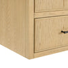 Custom image for Scandinavian Oak with Matte Black Trim / White Quartz / No Mirror