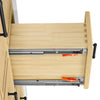 Custom image for Scandinavian Oak with Matte Black Trim / White Quartz / No Mirror