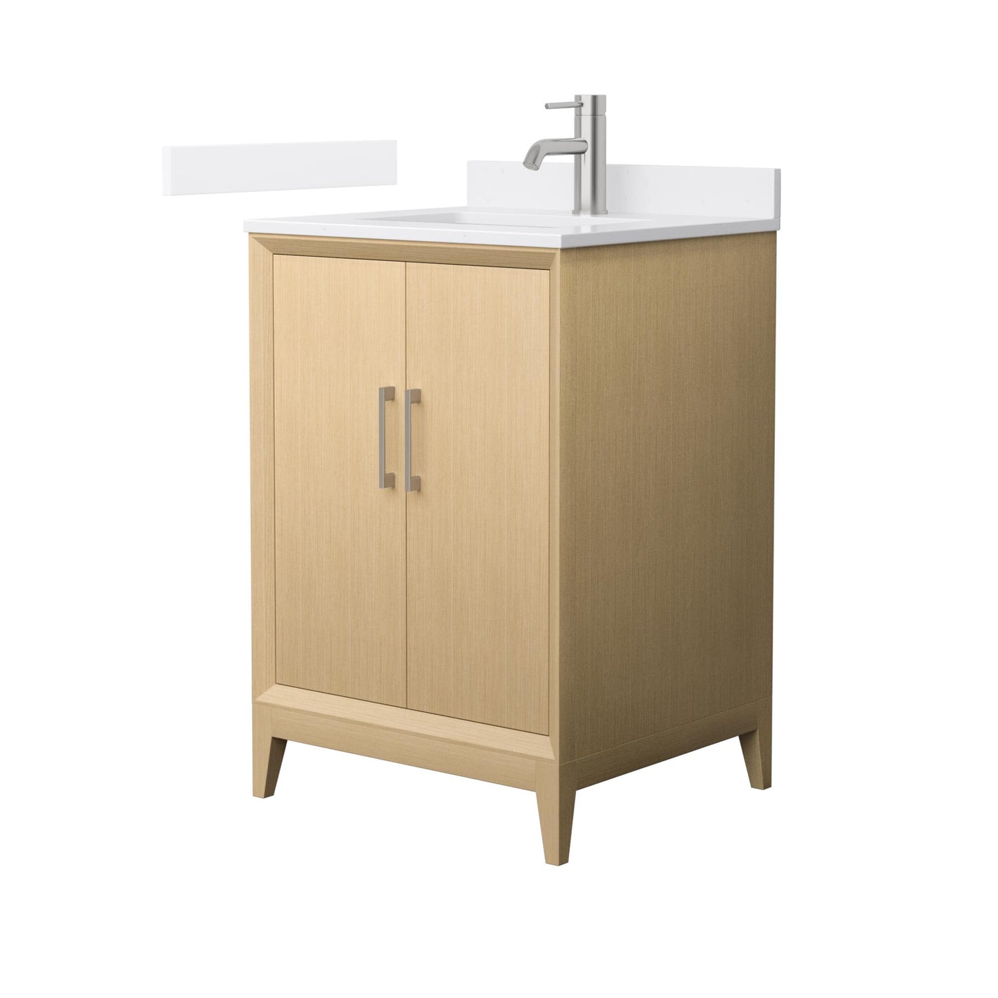 Janna Bathroom Vanity with Countertop 24 inch Single Sink Single hole Faucet Setup