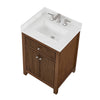 Custom image for Dark Walnut with Brushed Nickel Trim / Giotto Quartz / No Mirror