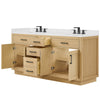 Custom image for Rift Oak with Matte Black Trim / Giotto Quartz / No Mirror