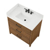 Custom image for Toasted Walnut with Matte Black Trim / Giotto Quartz / No Mirror