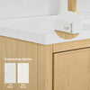 Custom image for Scandinavian Oak with Brushed Nickel Trim / Giotto Quartz / No Mirror