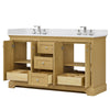 Custom image for Honey Oak with Polished Chrome Trim / White Cultured Marble / No Mirror
