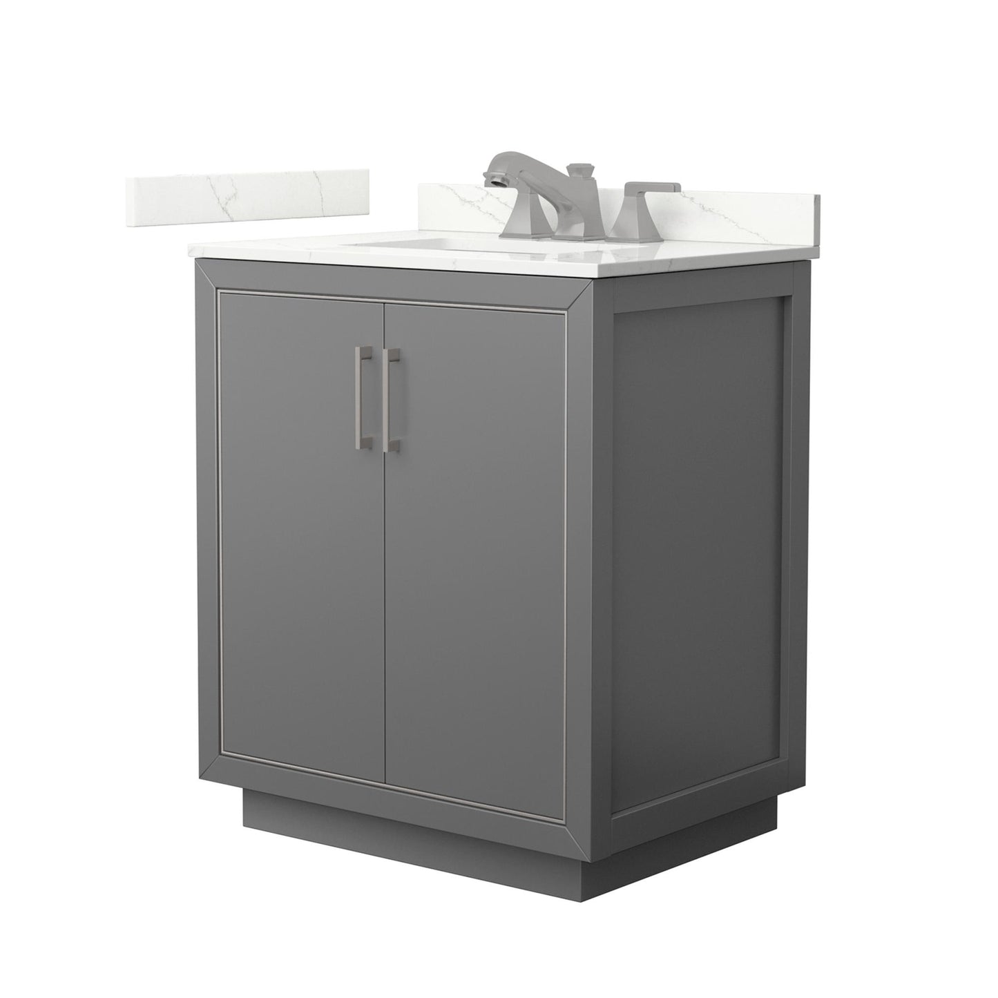 Icon Bathroom Vanity with Countertop 30 inch Single Sink 3-hole Faucet Setup