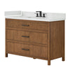 Custom image for Toasted Walnut with Matte Black Trim / Giotto Quartz / No Mirror