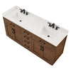 Custom image for Dark Oak with Matte Black Trim / White Quartz / No Mirror