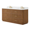 Custom image for Toasted Walnut with Satin Bronze Trim / Giotto Quartz / No Mirror