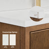 Custom image for Toasted Walnut with Satin Bronze Trim / White Quartz / No Mirror