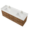 Custom image for Toasted Walnut with Brushed Nickel Trim / Giotto Quartz / No Mirror
