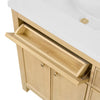 Custom image for Scandinavian Oak with Satin Bronze Trim / No Mirror