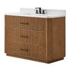 Custom image for Toasted Walnut with Matte Black Trim / Giotto Quartz / No Mirror