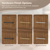 Custom image for Toasted Walnut with Brushed Nickel Trim / Giotto Quartz / No Mirror