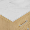 Custom image for Rift Oak with Brushed Nickel Trim / Giotto Quartz / No Mirror