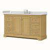Custom image for Honey Oak with Polished Chrome Trim / Giotto Quartz / No Mirror