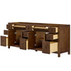 Custom image for Dark Walnut with Matte Black Trim / No Mirror