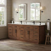 Custom image for Dark Oak with Matte Black Trim / Carrara Cultured Marble / No Mirror