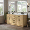 Custom image for Rift Oak with Matte Black Trim / Carrara Cultured Marble / No Mirror