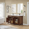 Custom image for Dark Walnut with Matte Black Trim / White Quartz / No Mirror