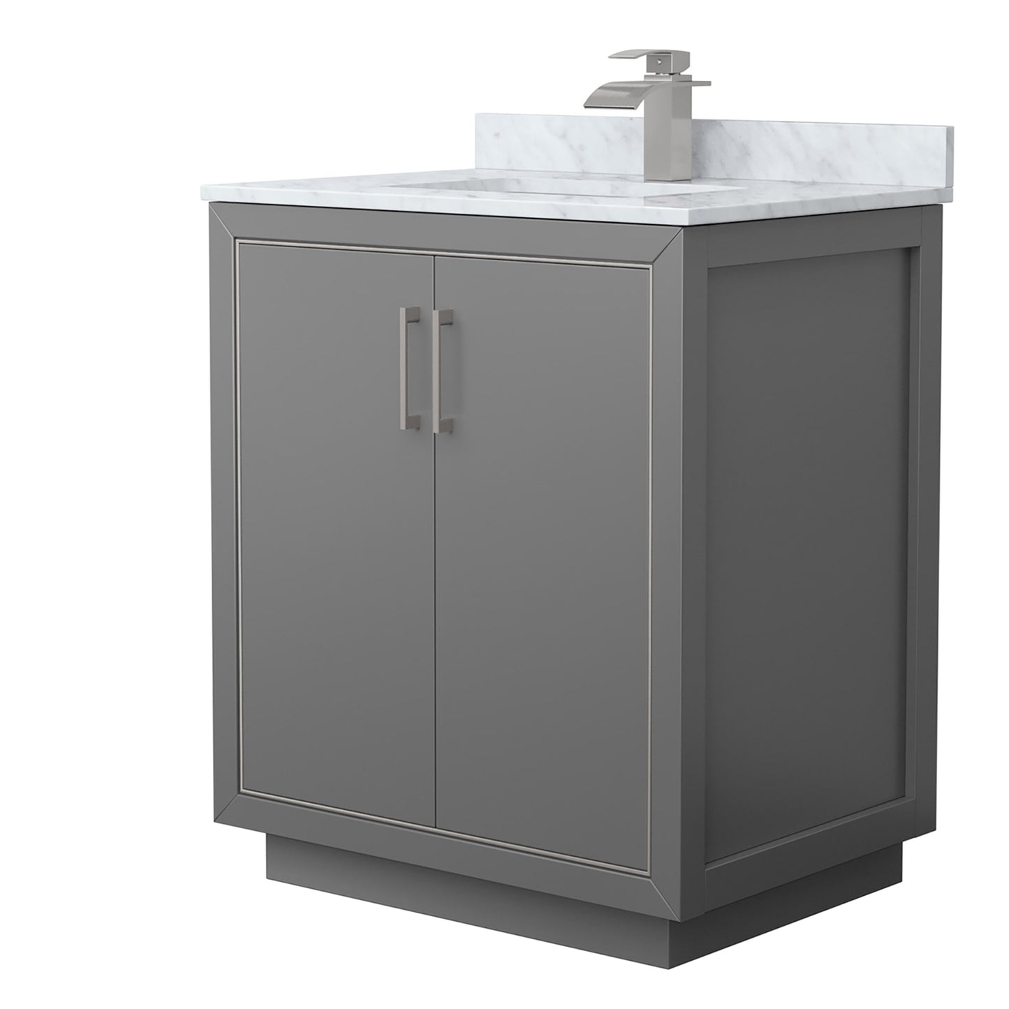 Icon Bathroom Vanity with Countertop 30 inch Single Sink Single hole Faucet Setup