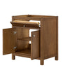 Custom image for Toasted Walnut with Brushed Nickel Trim / No Mirror