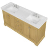 Custom image for Honey Oak with Polished Chrome Trim / Giotto Quartz / No Mirror