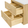 Custom image for Scandinavian Oak with Brushed Nickel Trim / Giotto Quartz / No Mirror